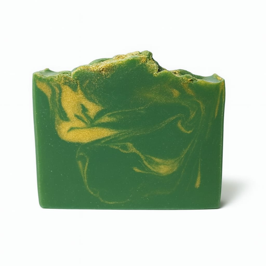 Tea tree soap bar with natural essential oils, cleansing and soothing skin for a refreshed feel